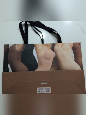 SKIMS Brown Tote Bag with Black Straps {Never Used}